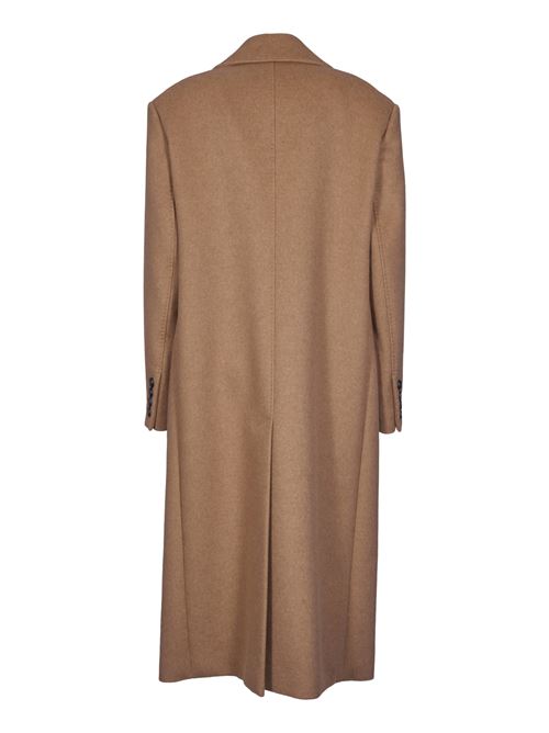 Double-breasted coat in cashmere, camel and wool MAX MARA | 2421016015600002